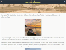 Tablet Screenshot of burials-at-sea-by-captain.com